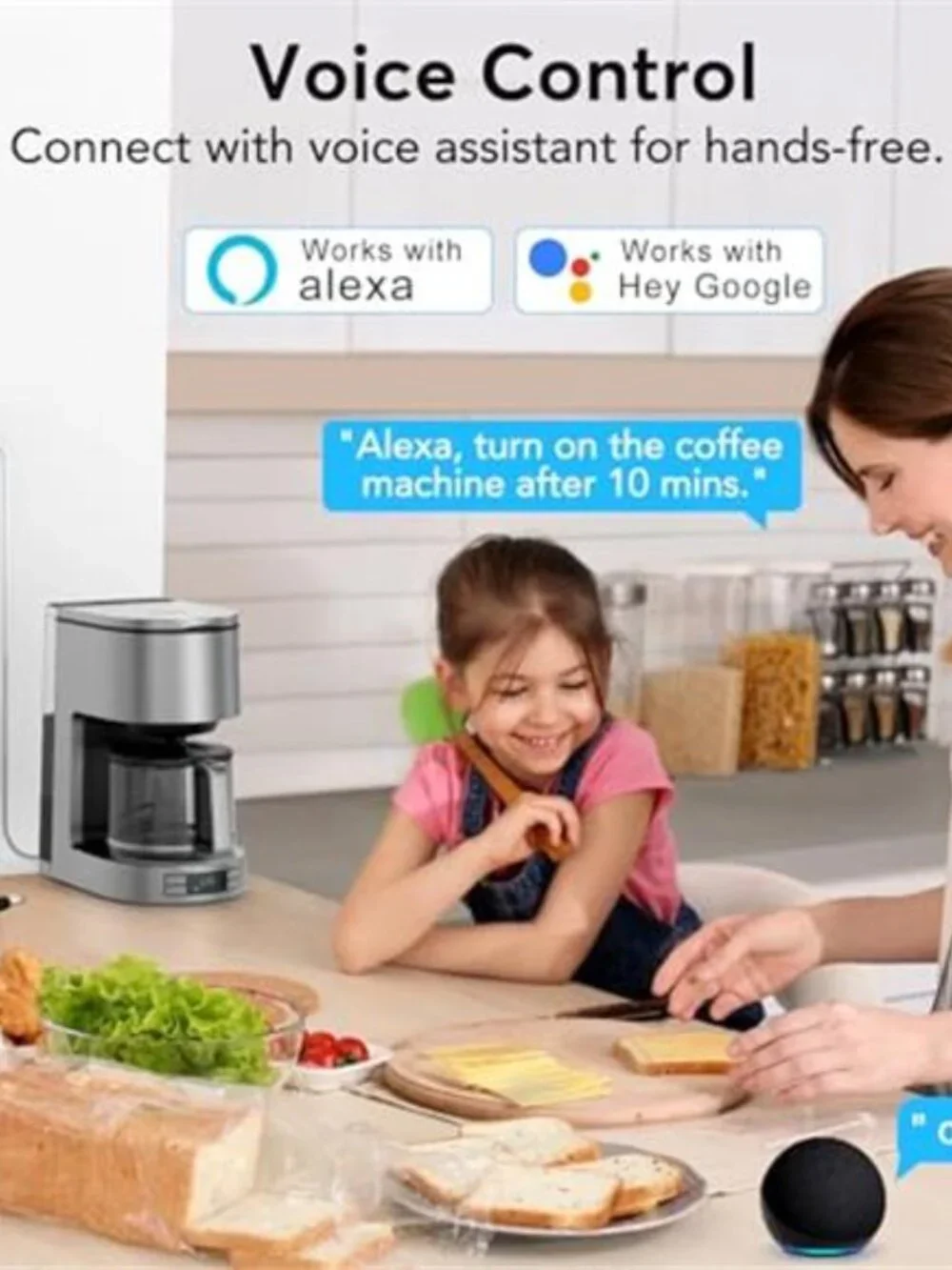 Smart Plug, Smart Home WiFi Outlet Compatible with Alexa & Google Home